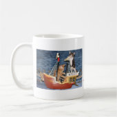 Niedliche Piraten je Kaffeetasse (Links)