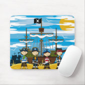 Niedliche Piraten Mousepad (Mit Mouse)