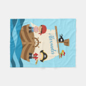 Niedliche Piratenboys und ein großer Individuelle  Fleecedecke (Vorderseite (Horizontal))