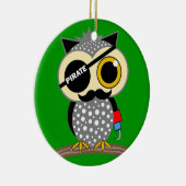 niedliche Pirateneule Keramik Ornament (Rechts)