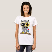 niedliche Pirateneule T-Shirt (Vorne ganz)