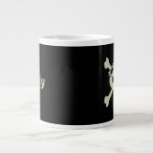 Niedliche Piratenflagge Große Kaffee-Tasse Jumbo-Tasse (Vorderseite)