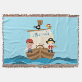 Niedliche Piratenjungs und ein großer Individuelle Decke