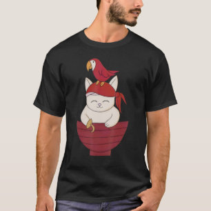 Niedliche Piratenkatze Skull 1 T-Shirt