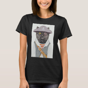 Niedliche Piratenkatze Skull 4 T-Shirt