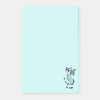 Niedliche Pisces Dragon-Design Zodiac-Post-it-Noti Post-it Klebezettel