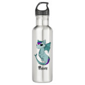 Niedliche Pisces Dragon Design Zodiwasser Flasche Edelstahlflasche (Vorderseite)