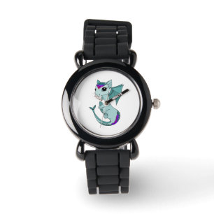 Niedliche Pisces Dragon-Zoowache Armbanduhr