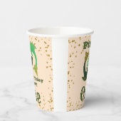 Niedliche Pisces First Birthday & Gold Confetti Pappbecher (Links)