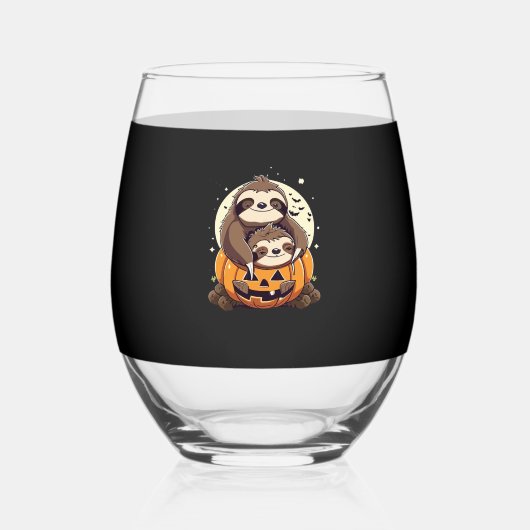 Niedliche Pistenfamilie Wichtiger T - Shirt Weinglas Ohne Stiel (Vorderseite)