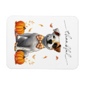 Niedliche Pit Bull Ernsthafte Fallpumpen Magnet (Horizontal)