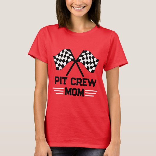 Niedliche Pit-Crew-Matching-Familie T-Shirt (Vorderseite)