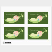 niedliche Pitch-Jungs fügen Text hinzu Rechteckiger Aufkleber (Blatt)