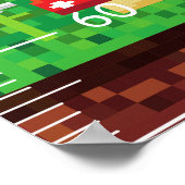 Niedliche Pixel Art Landscape Growth Charts Poster (Ecke)