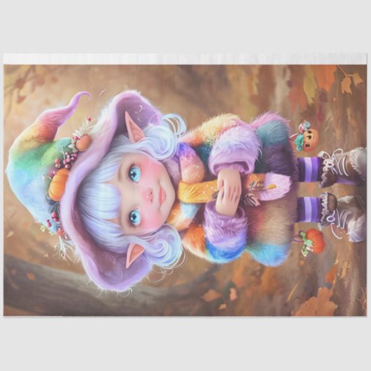 Niedliche Pixel-Pastellfarben-Papiere Seidenpapier (Vorderseite)