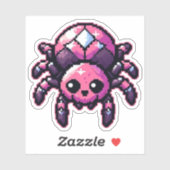 Niedliche Pixel Spiegelung Aufkleber (Blatt)