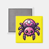 Niedliche Pixel Spiegelung Magnet (Vorderseite/Rückseite)