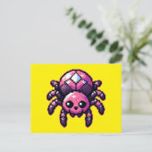 Niedliche Pixel Spiegelung Postkarte (Stehend Vorderseite)