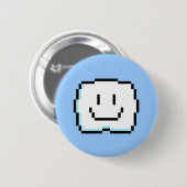 Niedliche Pixel-Wolke Button (Vorne & Hinten)