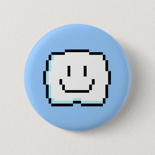 Niedliche Pixel-Wolke Button