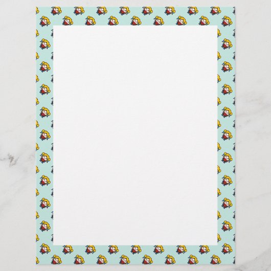 Niedliche pixelartige böse Frau (Vorderseite)