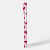 Niedliche pixelförmige Herzform Case-Mate iPhone Hülle (Rückseite / Links)