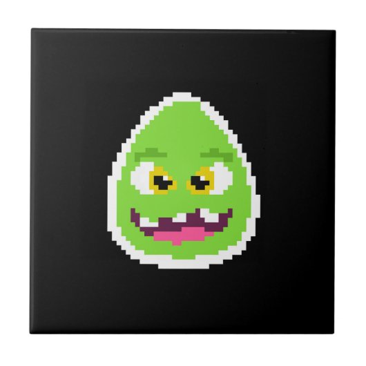 Niedliche pixelförmige Tasse Fliese (Vorderseite)