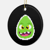 Niedliche pixelförmige Tasse Keramik Ornament (Links)