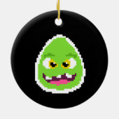 Niedliche pixelförmige Tasse Keramik Ornament (Hinten)