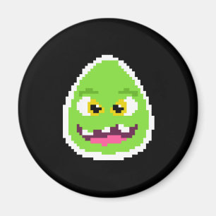 Niedliche pixelige Eiermonster-Tasse Magnet