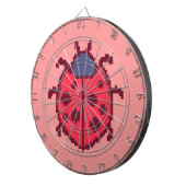 Niedliche, pixelige Herdkissen Dartscheibe (Vorderseite rechts)