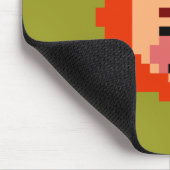 Niedliche pixelige Löwenkopfkissen Mousepad (Ecke)