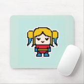 Niedliche pixelige, schlechte Hosentaschenuhr Mousepad (Mit Mouse)