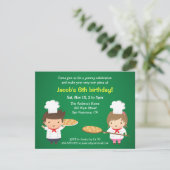 Niedliche Pizza-Kindergeburtstag-Party Einladungen (Stehend Vorderseite)