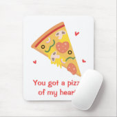 Niedliche Pizza meines Heart Pun Liebe Spaßes Mousepad (Mit Mouse)