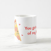 Niedliche Pizza meines Herz-Wortspiel-Liebe-Spaßes Kaffeetasse (Mittel)