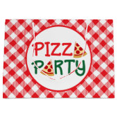 Niedliche Pizza-Party-Wörter Große Geschenktüte (Vorderseite)