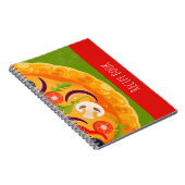 Niedliche Pizzafreunde Notizblock (Rechte Seite)