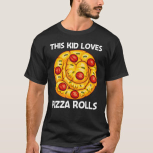 Niedliche Pizzarolle für Kinder Pizzeria T-Shirt