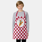 niedliche Pizzas Name Kinderküche Schürze (Getragen)