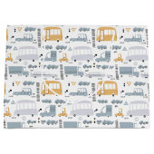 Niedliche Pkw im Straßenmuster Große Geschenktüte (Vorderseite)