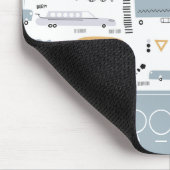 Niedliche Pkw im Straßenmuster Mousepad (Ecke)