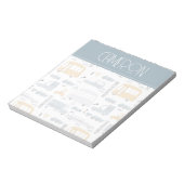 Niedliche Pkw im Straßenmuster Notizblock (Rotiert)