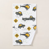 Niedliche Pkw und Lkw-Kinderdesign Badhandtuch Set (Handtuch)
