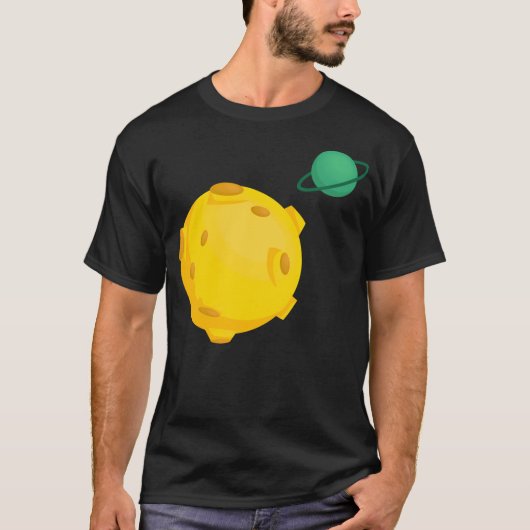 Niedliche Planet Art T-Shirt (Vorderseite)