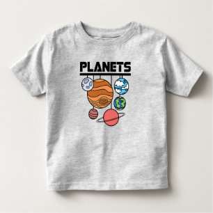 Niedliche Planeten Kleinkind T-shirt