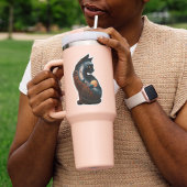 Niedliche Planeten Mondsterne, Fun Animal, Aquarel Aufkleber