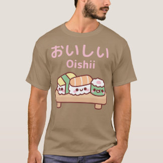Niedliche Platte japanischer Sushi Oishii 1 T-Shirt