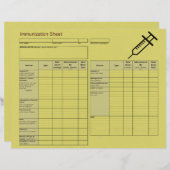 Niedliche Platten zur Immunisierung der Kreatur (Vorne/Hinten)