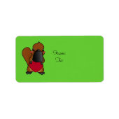 Niedliche Platypus Adressaufkleber (Vorne)